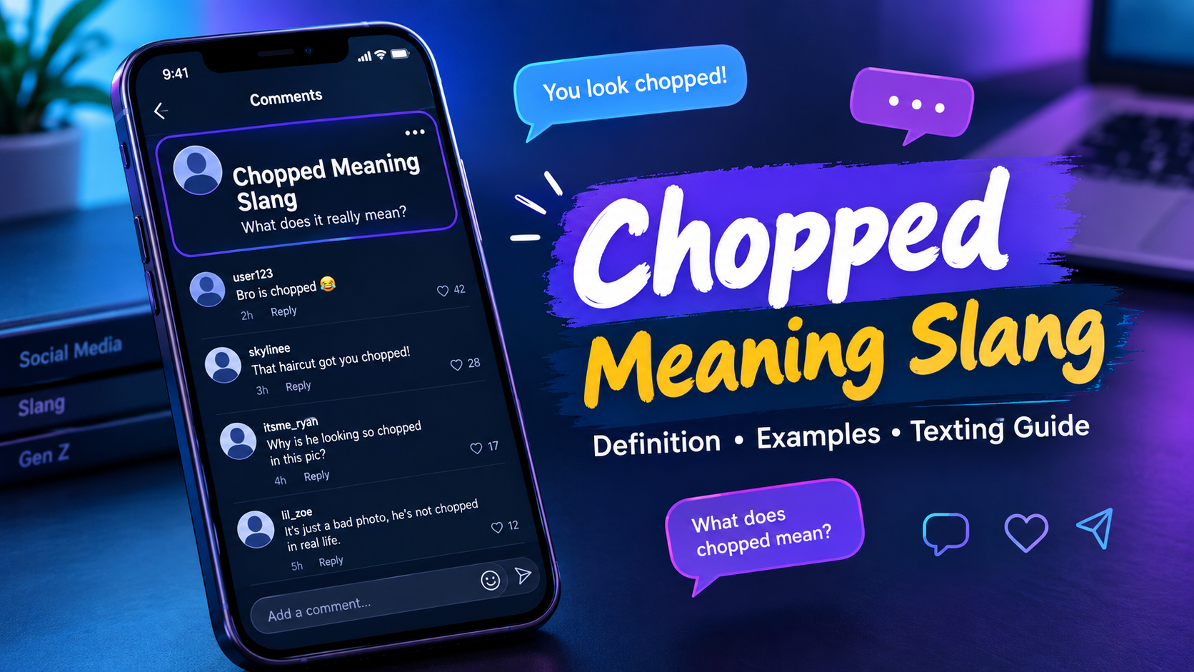 chopped meaning slang